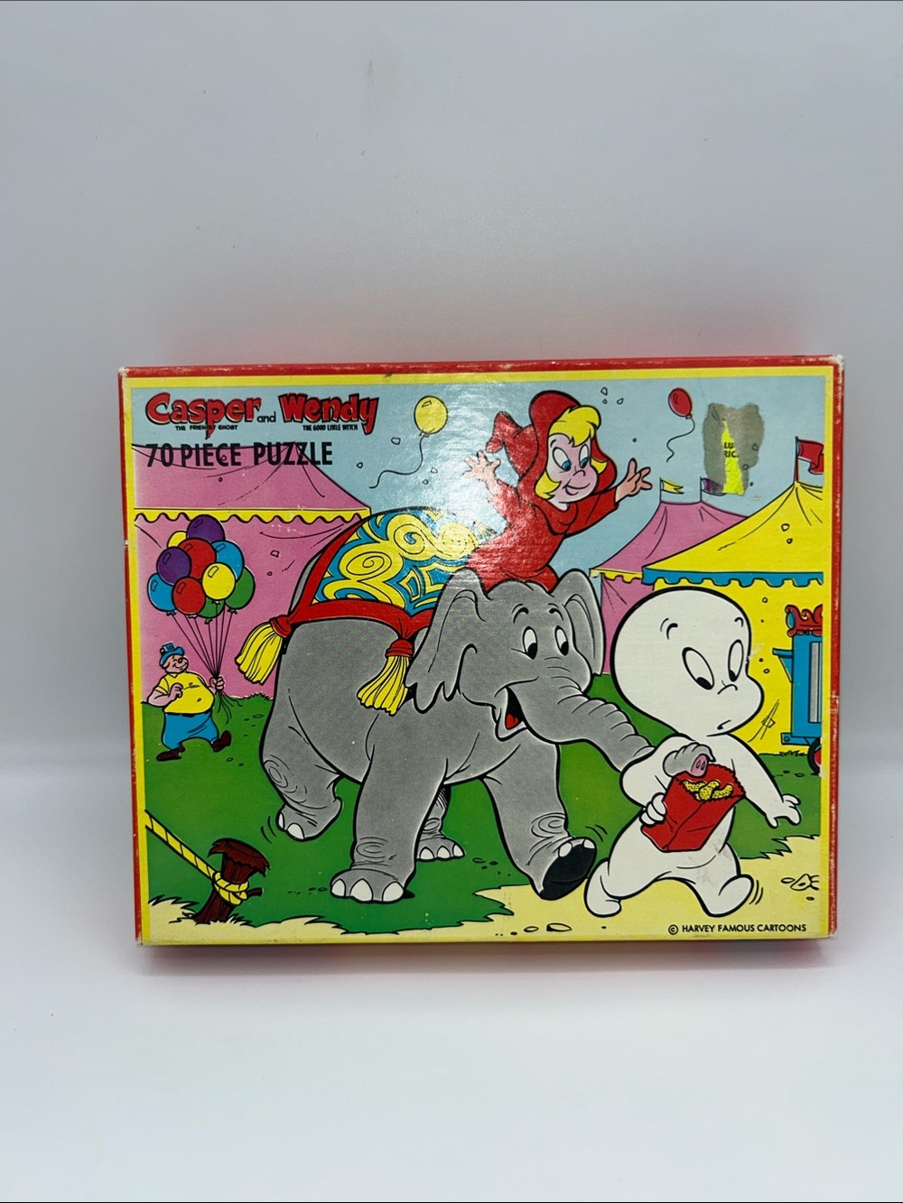 Vintage Casper & Wendy Circus Puzzle 70 Large Pieces Complete